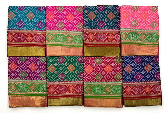 SRC Digital Printed Patola Silk Designer Sarees Suppliers In India